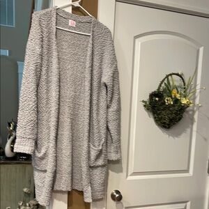 Cozy Gray Women's Sweater, cardigan